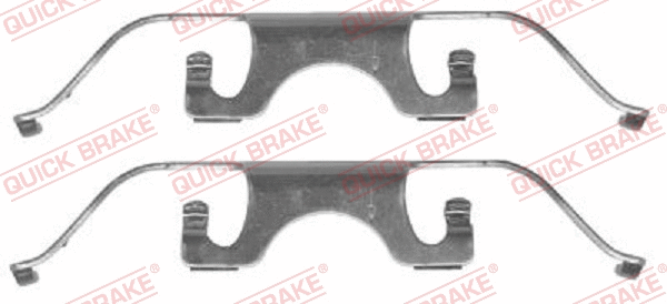 Accessory Kit, disc brake pad (109-1224)