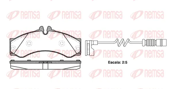 Brake Pad Set, disc brake (0614 12)