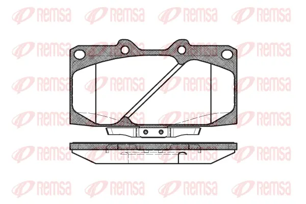 Brake Pad Set, disc brake (0599 04)