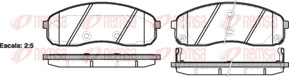 Brake Pad Set, disc brake (1244 02)