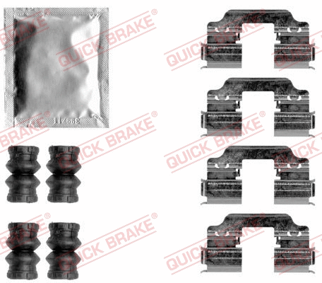Accessory Kit, disc brake pad (109-1858)