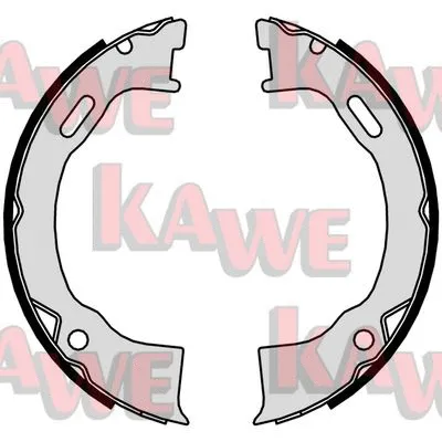 Brake Shoe Set, parking brake (01020)