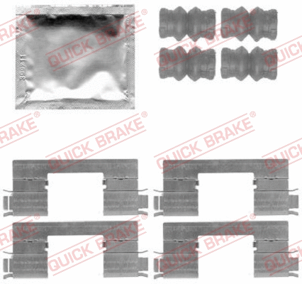Accessory Kit, disc brake pad (109-1798)