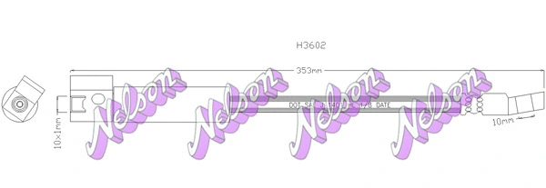 Brake Hose (H3602)