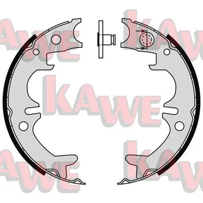 Brake Shoe Set, parking brake (09140)