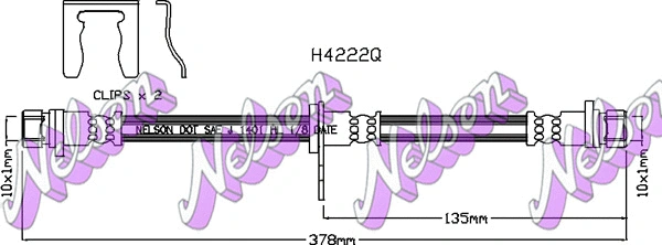 Brake Hose (H4222Q)