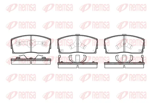 Brake Pad Set, disc brake (0254 02)