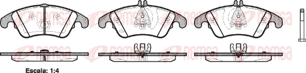 Brake Pad Set, disc brake (1304 00)