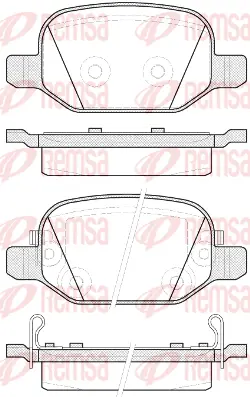 Brake Pad Set, disc brake (0727 52)