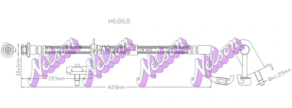 Brake Hose (H6868)