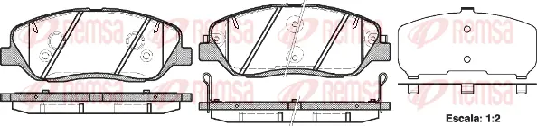 Brake Pad Set, disc brake (1226 02)
