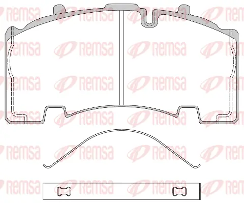 Brake Pad Set, disc brake (JCA1555.00)