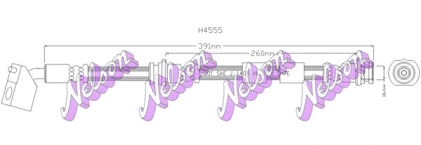 Brake Hose (H4555)