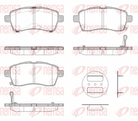 Brake Pad Set, disc brake (1833 02)