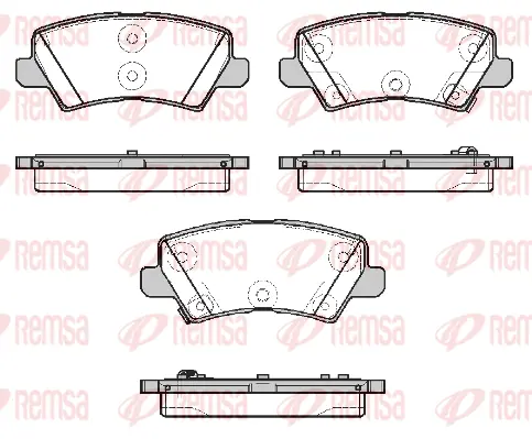 Brake Pad Set, disc brake (1804 02)