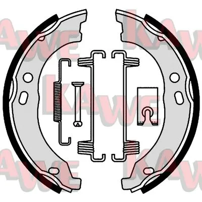 Brake Shoe Set, parking brake (01003)