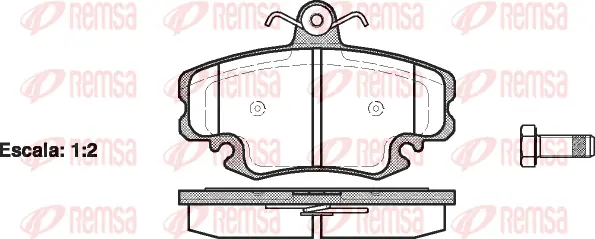 Brake Pad Set, disc brake (0141 20)