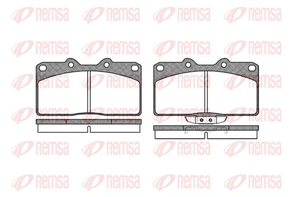 Brake Pad Set, disc brake (0355 02)
