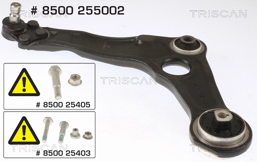 Control/Trailing Arm, wheel suspension (8500 255002)