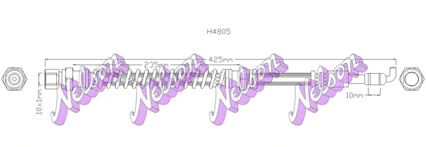Brake Hose (H4805)