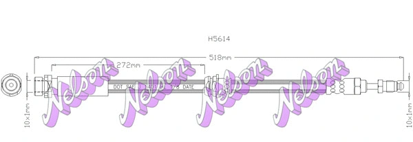 Brake Hose (H5614)