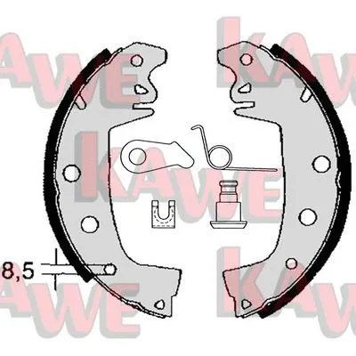 Brake Shoe Set (02971)