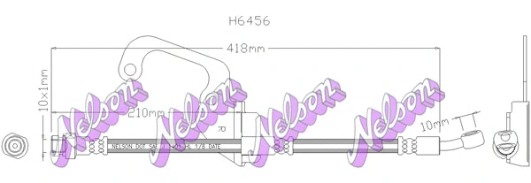 Brake Hose (H6456)