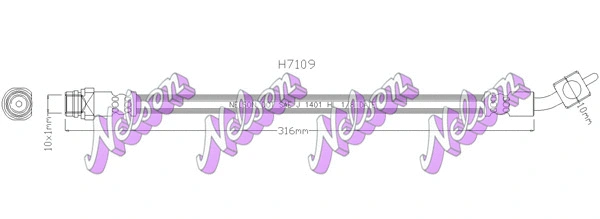 Brake Hose (H7109)