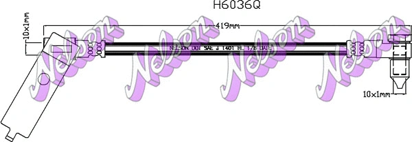 Brake Hose (H6036)