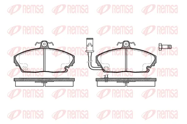 Brake Pad Set, disc brake (0250 01)