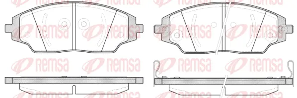 Brake Pad Set, disc brake (1537 02)
