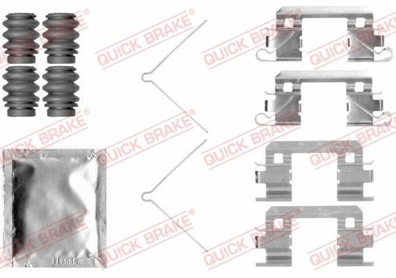 Accessory Kit, disc brake pad (109-1811)