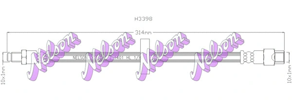 Brake Hose (H3398)