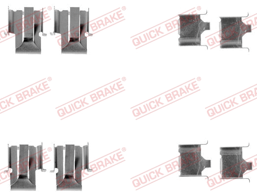 Accessory Kit, disc brake pad (109-1078)