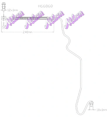 Brake Hose (H6686Q)