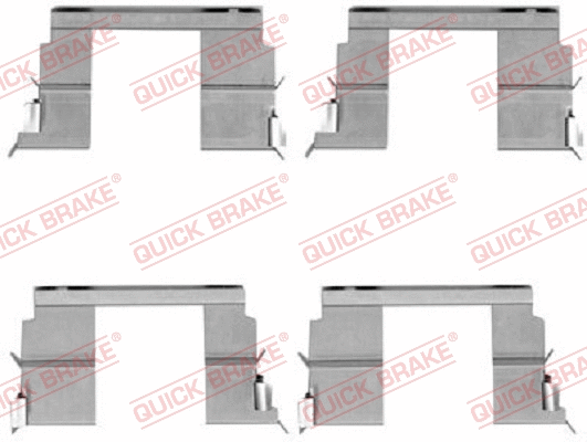 Accessory Kit, disc brake pad (109-1783)