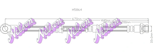 Brake Hose (H5864)