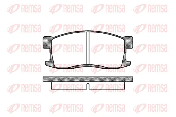 Brake Pad Set, disc brake (0255 00)