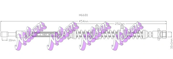 Brake Hose (H6681)
