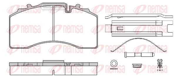 Brake Pad Set, disc brake (JCA1416.80)
