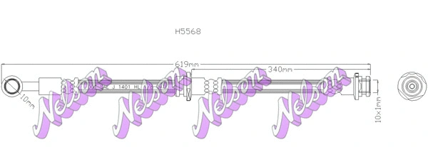 Brake Hose (H5568)