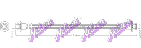 Brake Hose (H6760)