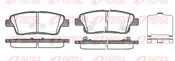 Brake Pad Set, disc brake (1458 02)