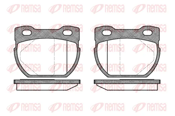 Brake Pad Set, disc brake (0584 00)