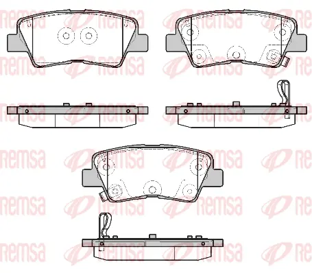 Brake Pad Set, disc brake (1807 12)