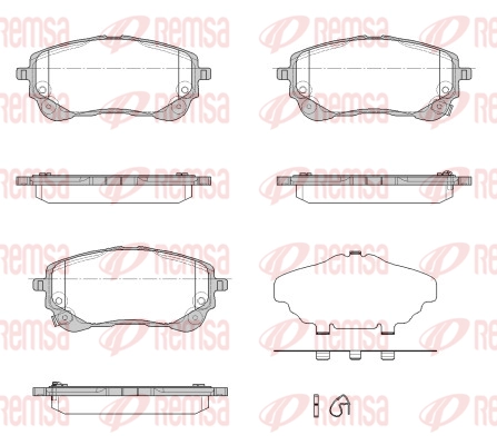 Brake Pad Set, disc brake (1858 02)