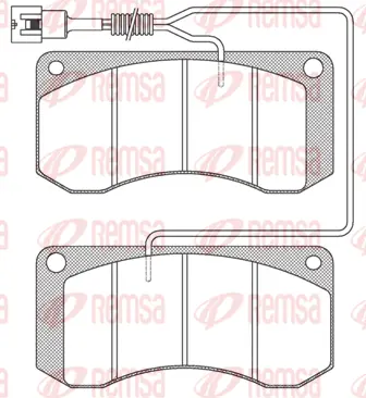 Brake Pad Set, disc brake (JCA258.41)
