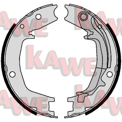 Brake Shoe Set, parking brake (01062)