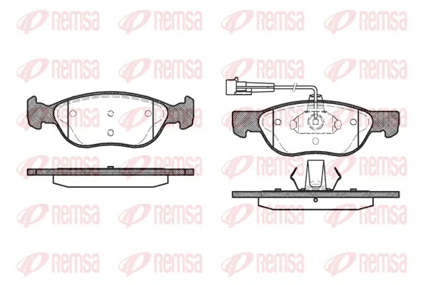 Brake Pad Set, disc brake (0587 12)