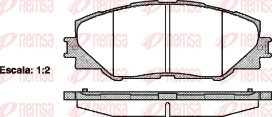 Brake Pad Set, disc brake (1234 00)